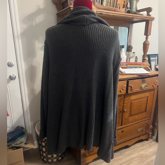 Final Touch Dark Gray Oversized Cardigan - Picture 4 of 4